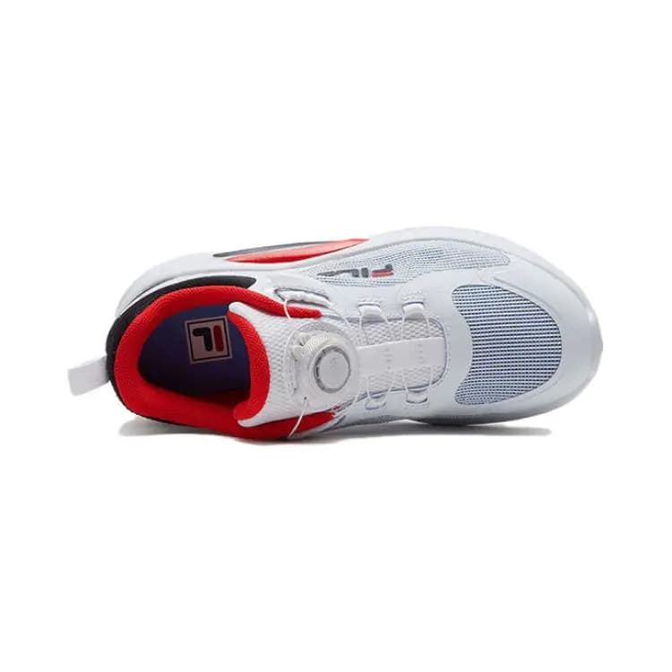 FILA KIDS Slip-Resistant Cushioning Wear-Resistant Kids' Training Shoes White Blue Children Aged 3-7 Years Old 4