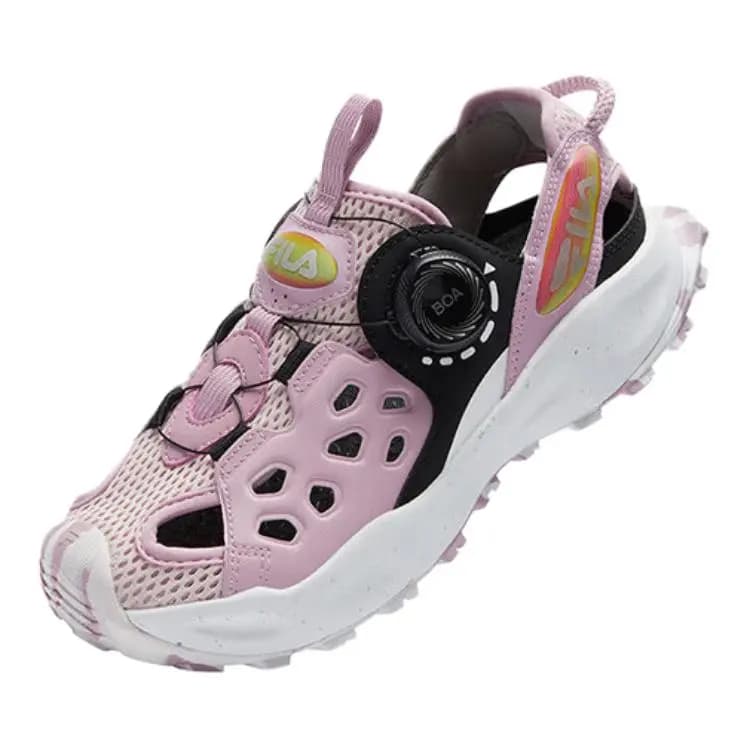 FILA KIDS Anti-Slip And Wear-Resistant Breathable Children's Sandals Pink Purple Teenagers 3