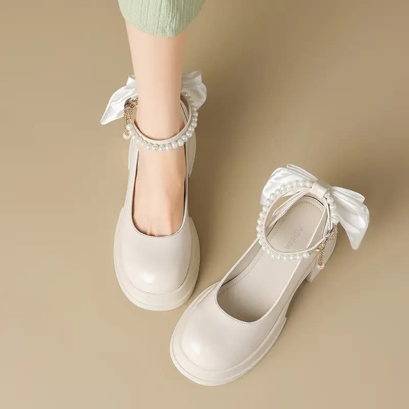 AGSDON Mary Jane Shoes 6.5cm Women's 3