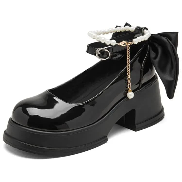 AGSDON Mary Jane Shoes 6.5cm Women's 8
