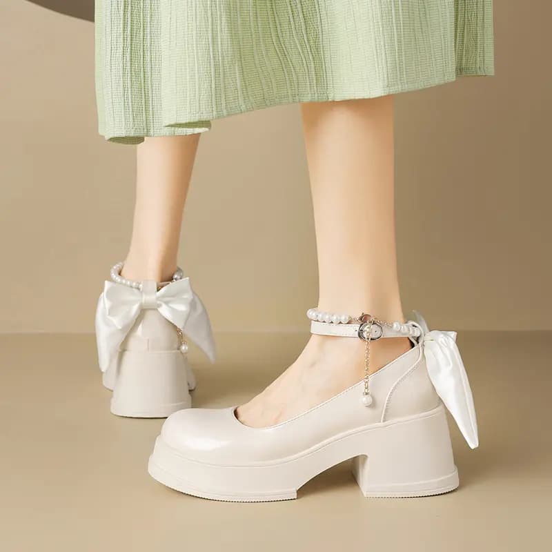 AGSDON Mary Jane Shoes 6.5cm Women's 5