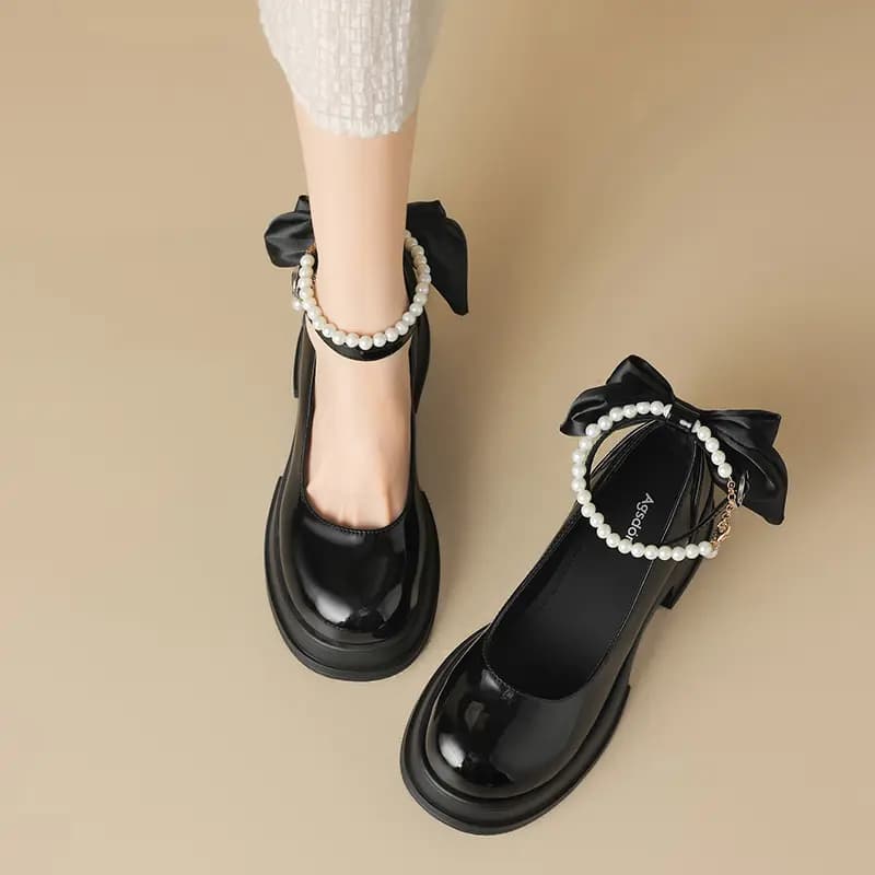 AGSDON Mary Jane Shoes 6.5cm Women's 9