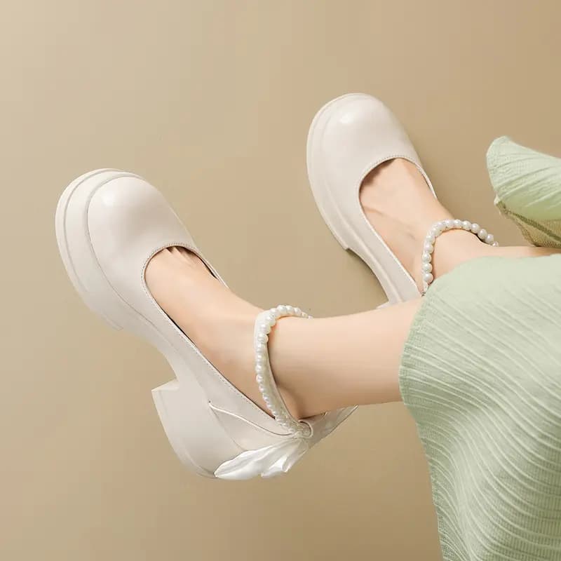 AGSDON Mary Jane Shoes 6.5cm Women's 6