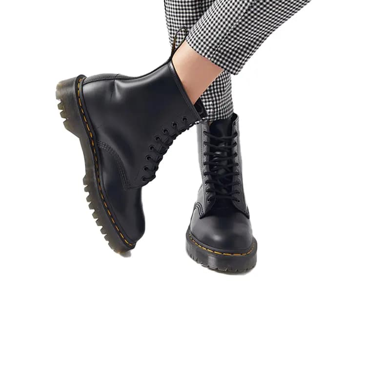 Dr.Martens 1460 Bex Smooth Dəri Çəkmə Qara 8