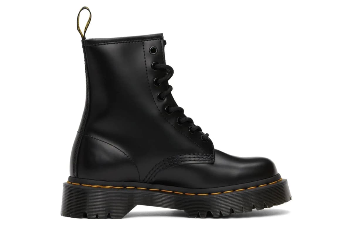 Dr.Martens 1460 Bex Smooth Dəri Çəkmə Qara 2