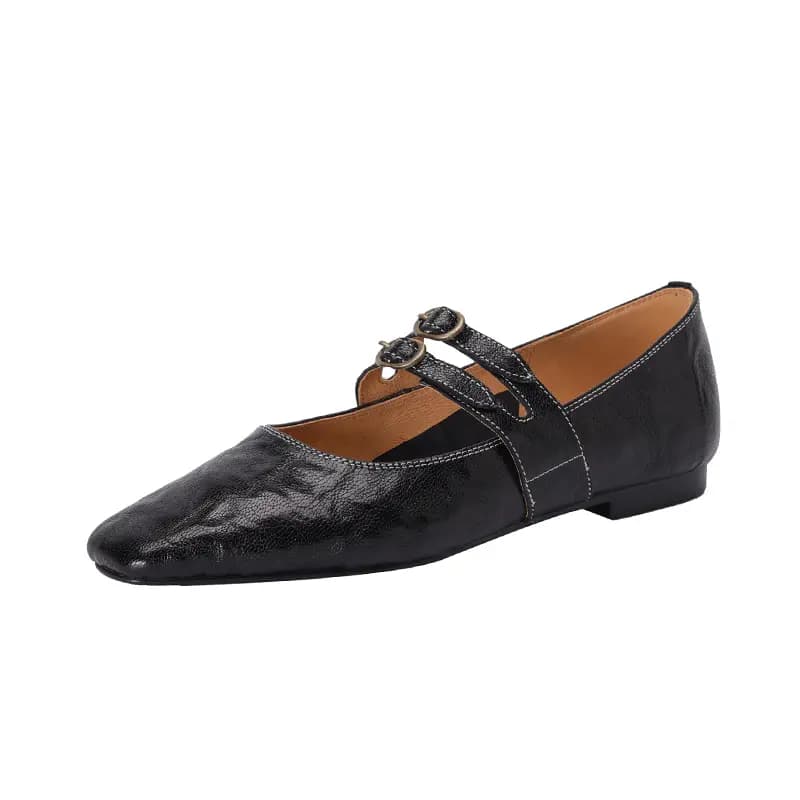 Echo&yolo Qadın Dəri Mary Jane Ayaqqabısı