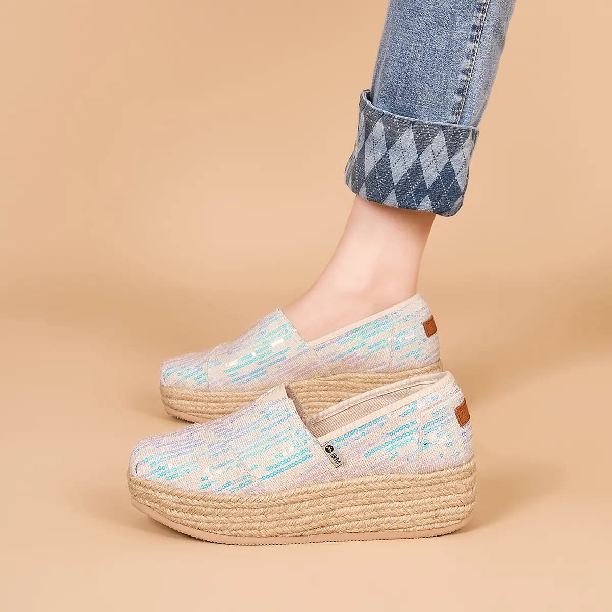 Joy&Mario Chanel-Style Qadın Espadril 15