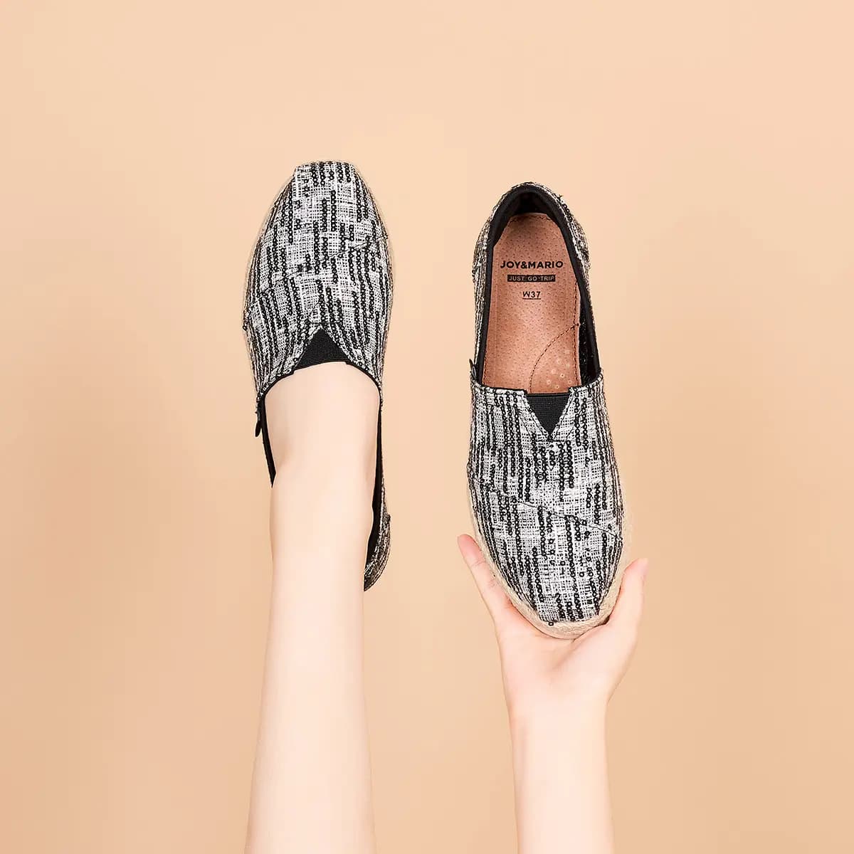 Joy&Mario Chanel-Style Qadın Espadril 8