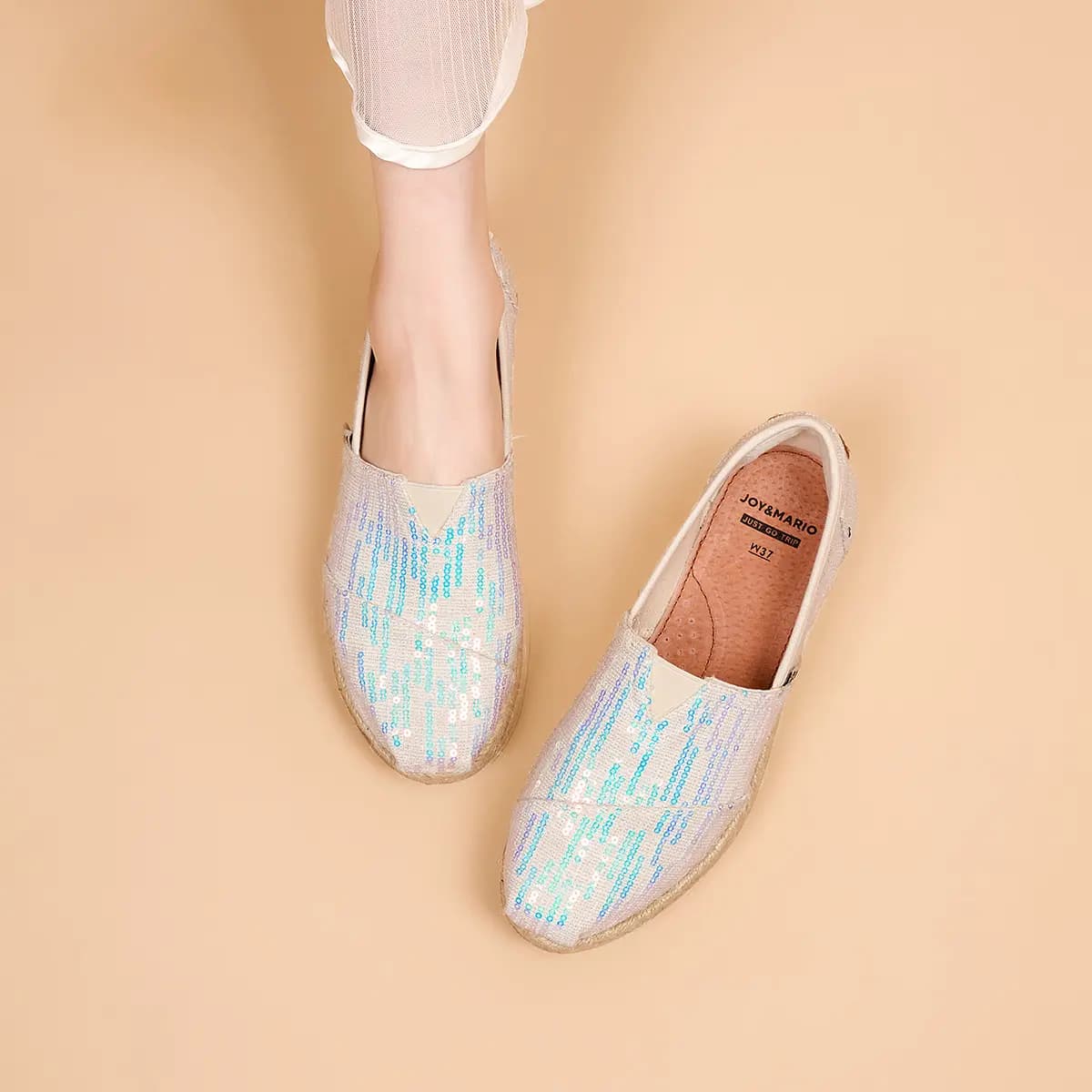 Joy&Mario Chanel-Style Qadın Espadril 16