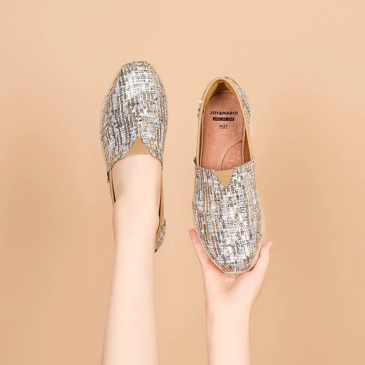 Joy&Mario Chanel-Style Qadın Espadril 28