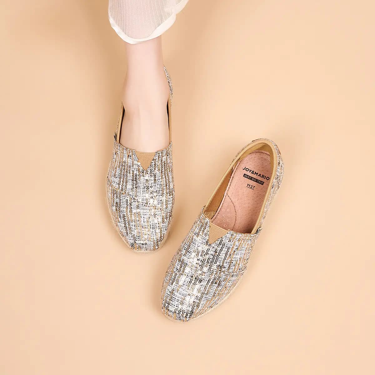 Joy&Mario Chanel-Style Qadın Espadril 27