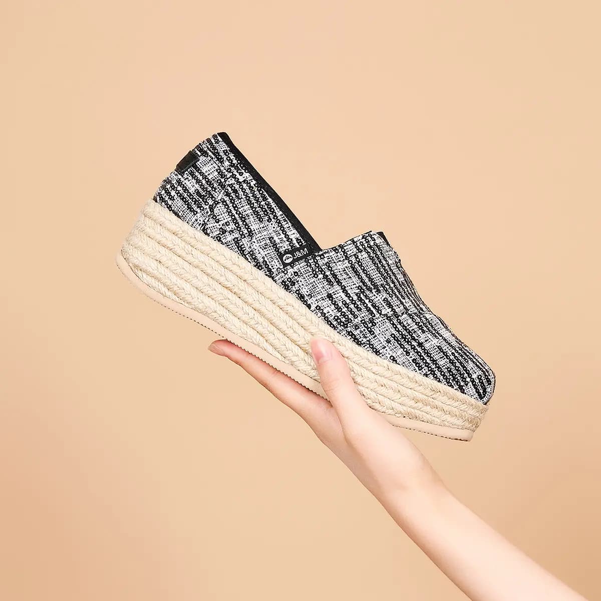 Joy&Mario Chanel-Style Qadın Espadril 6