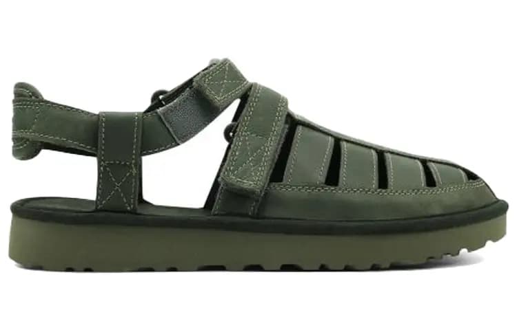 UGG Dune Fisherman Dəri Sandal Yaşıl 2