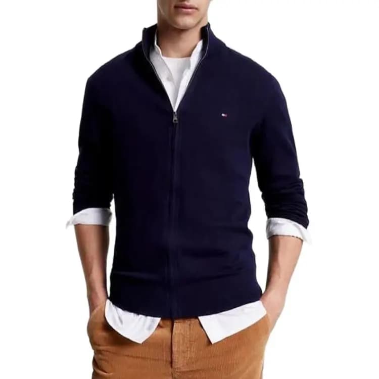 Tommy Hilfiger Cashmere Sweaters Men Marine Blue 3
