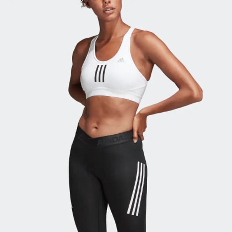 adidas Qadın İdman Büstqalteri Ağ 4