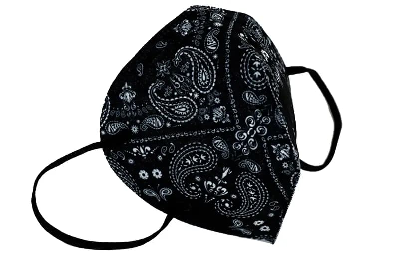xVESSEL Mask Paisleys KN95 Üz Maskası Unisex 3