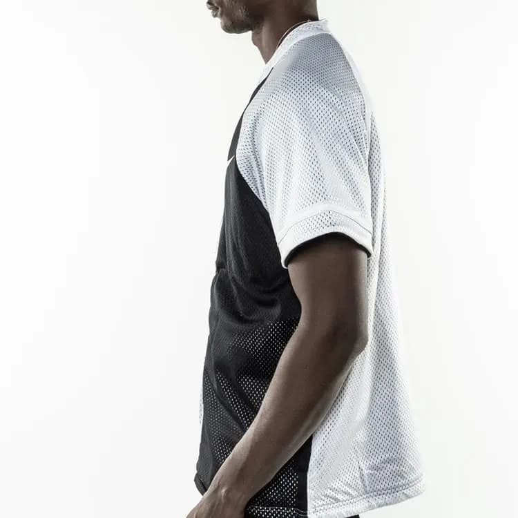Nike Kişi Beysbol Köynəyi Qara/Ağ/Sarı 5
