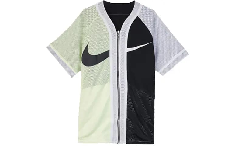 Nike Kişi Beysbol Köynəyi Qara/Ağ/Sarı