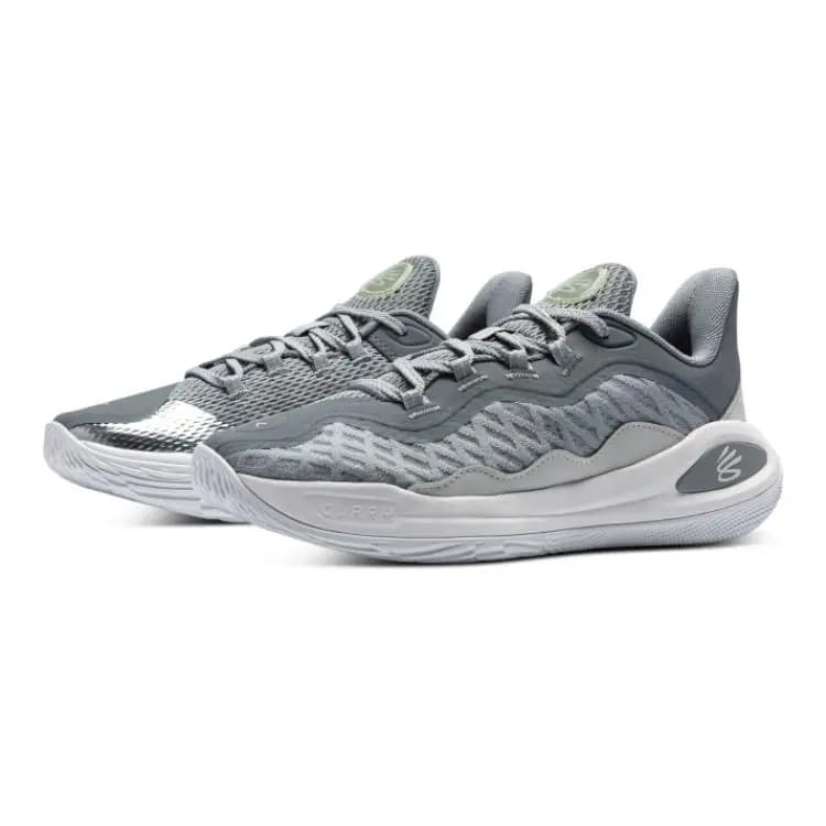 Under Armour Curry 11 'Young Wolf' Uşaq Basketbol Ayaqqabısı Boz 3