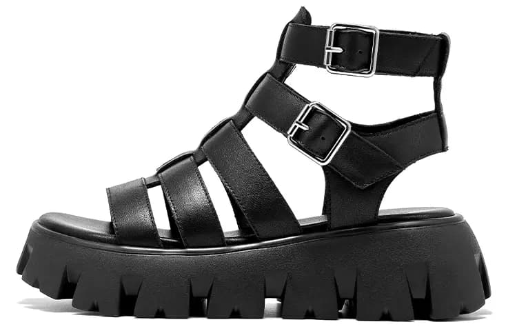 Beau Today Roman Sandals Women's Black 7