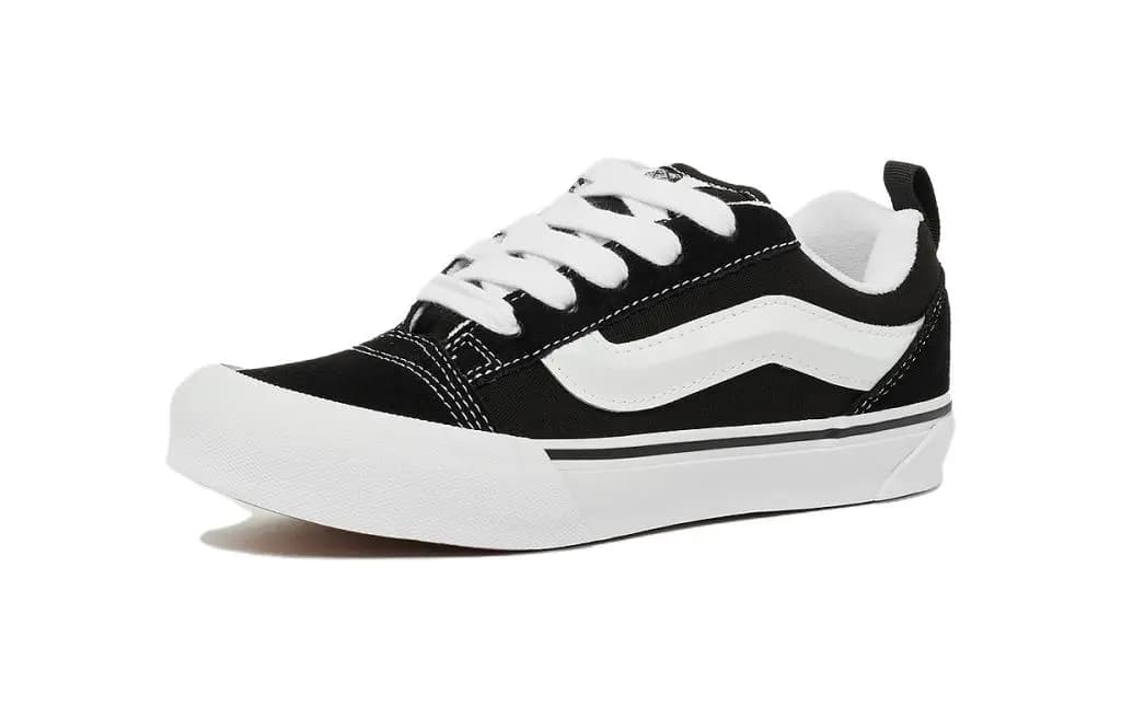 Vans Knu Skool Uşaq Skeyt Ayaqqabısı Qara/Ağ 2