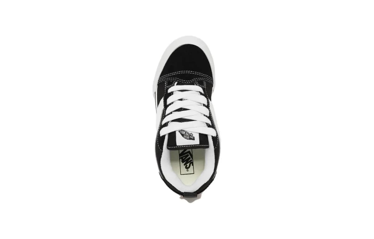 Vans Knu Skool Uşaq Skeyt Ayaqqabısı Qara/Ağ 4