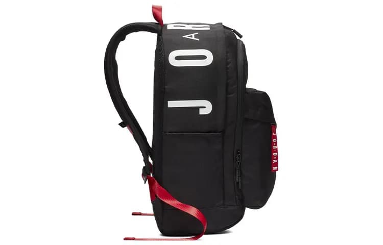 Jordan Polyester Bel Çantası Unisex Qara/Qırmızı 4