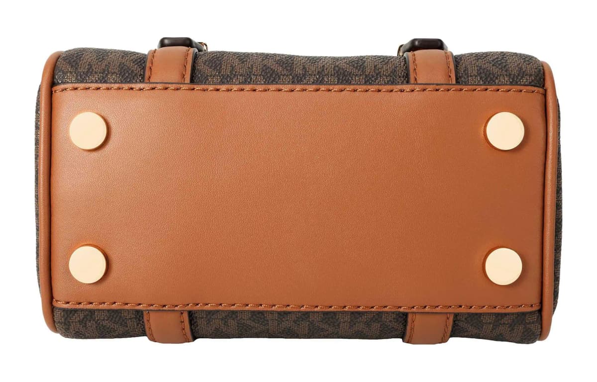 MICHAEL KORS Bedford Coated Canvas Handbag Mini Women's Acorn Brown 6