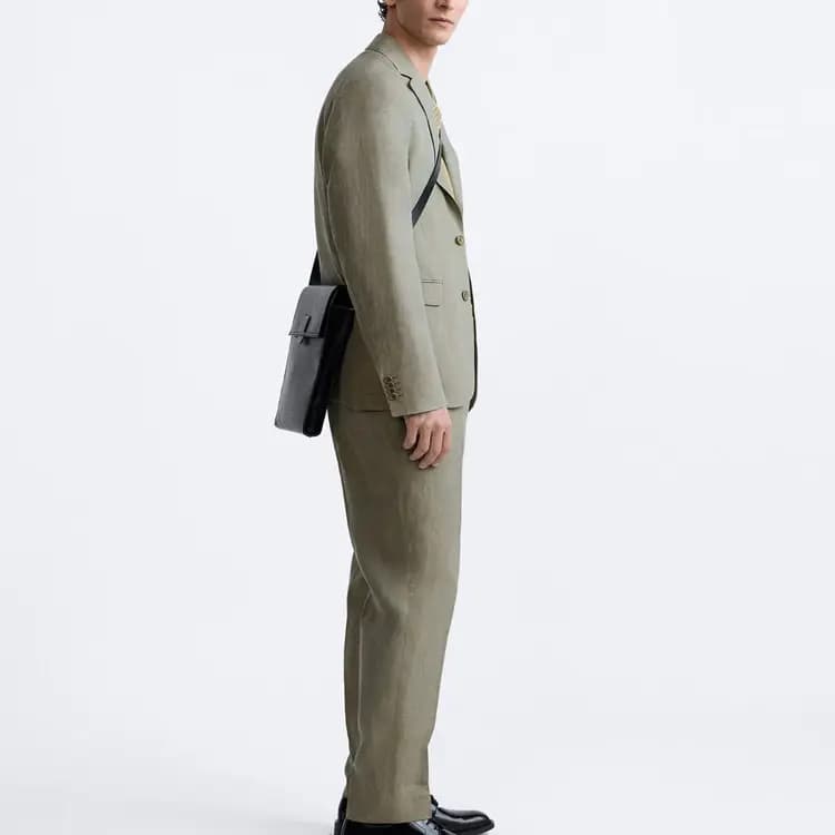 ZARA Suit Trousers Men Khaki 5