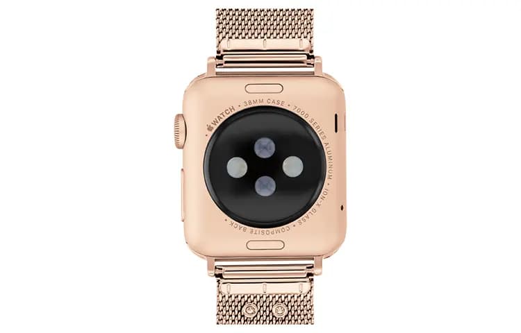 COACH APPLE STRAPS Series Saat Kəməri Qadın Çəhrayı Qızılı 4
