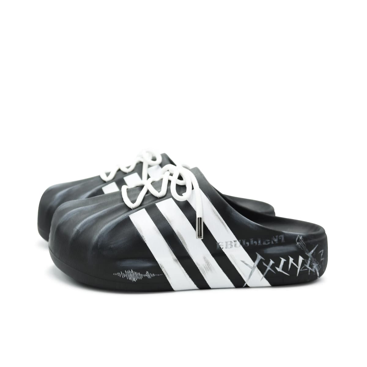 Adidas Originals AdiFOM Superstar Sürüşmə Ayaqqabı Unisex Qara/Ağ/Boz 4