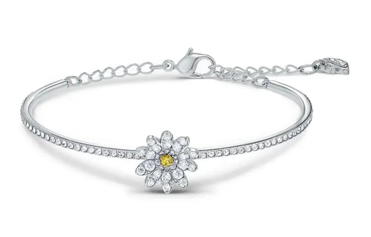 Swarovski Flower Qadın Bilərziyi Gümüşü