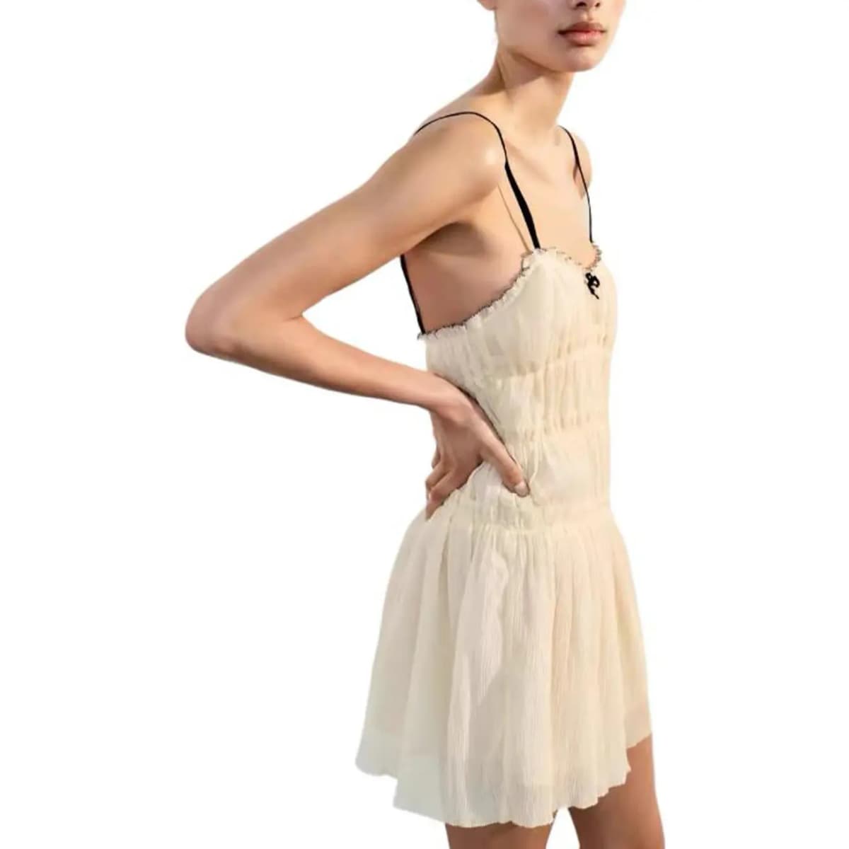 ZARA Qadın Slip Donu Ağ 5