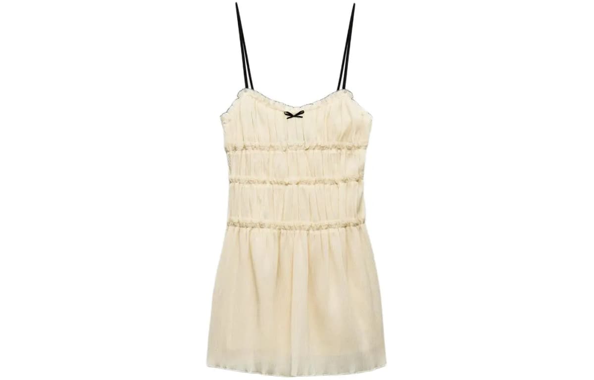 ZARA Qadın Slip Donu Ağ