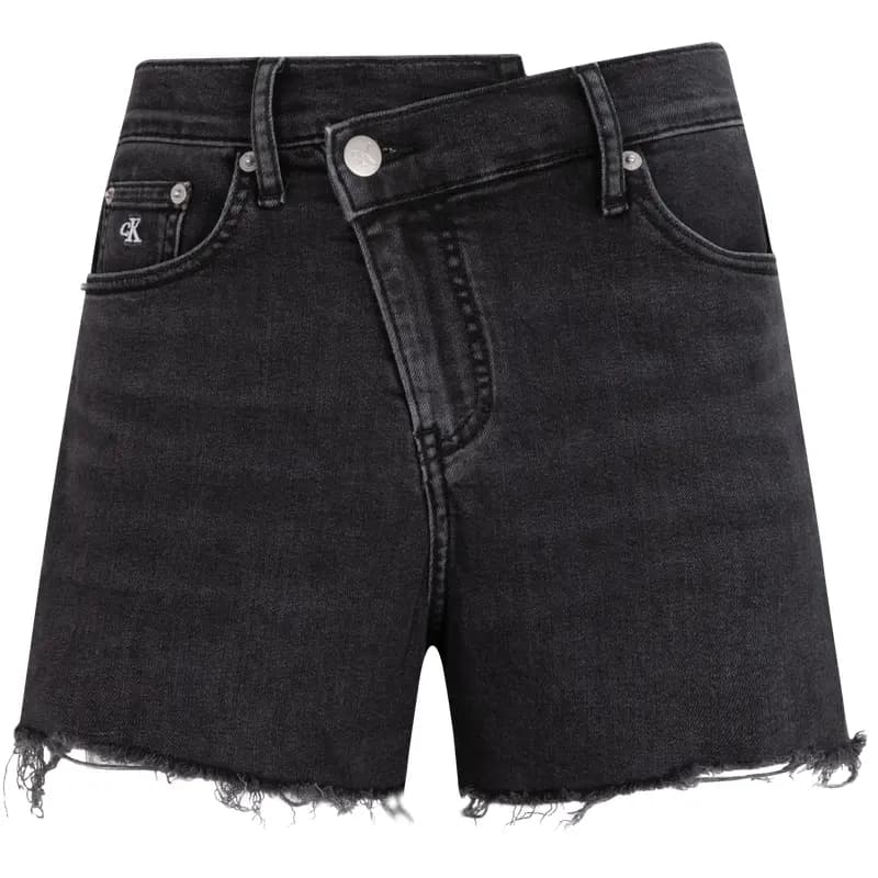 CALVIN KLEIN Denim Şort Qadın Qara