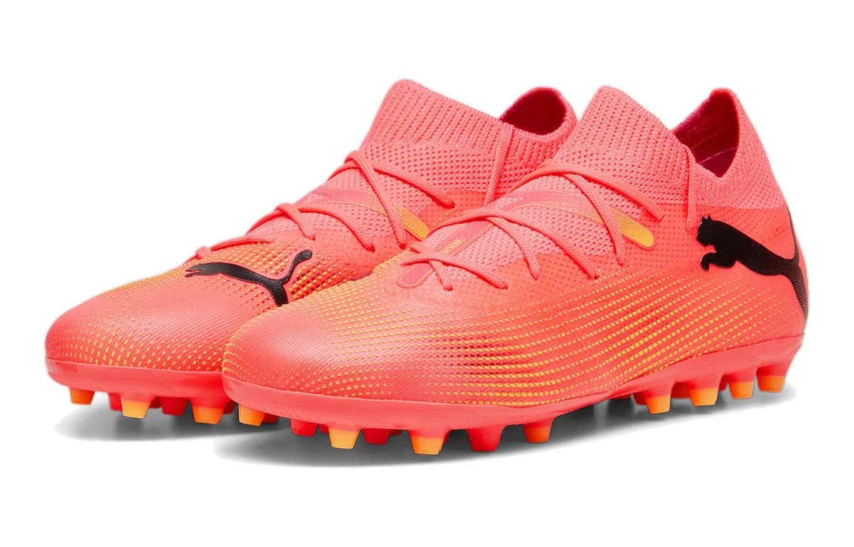 PUMA FUTURE 7 MATCH Uşaq Futbol Ayaqqabısı Narıncı/Qırmızı 3