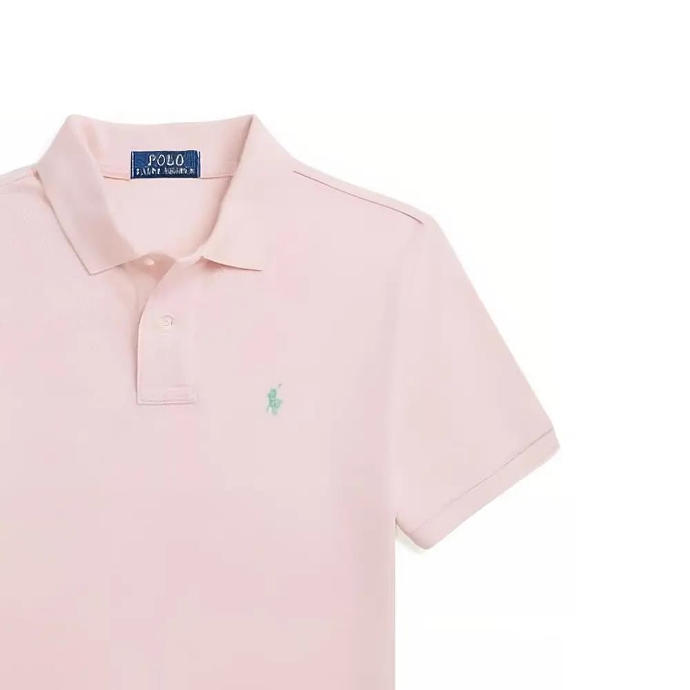 Polo Ralph Lauren Unisex Qısaqol Polo Köynək Çəhrayı 6