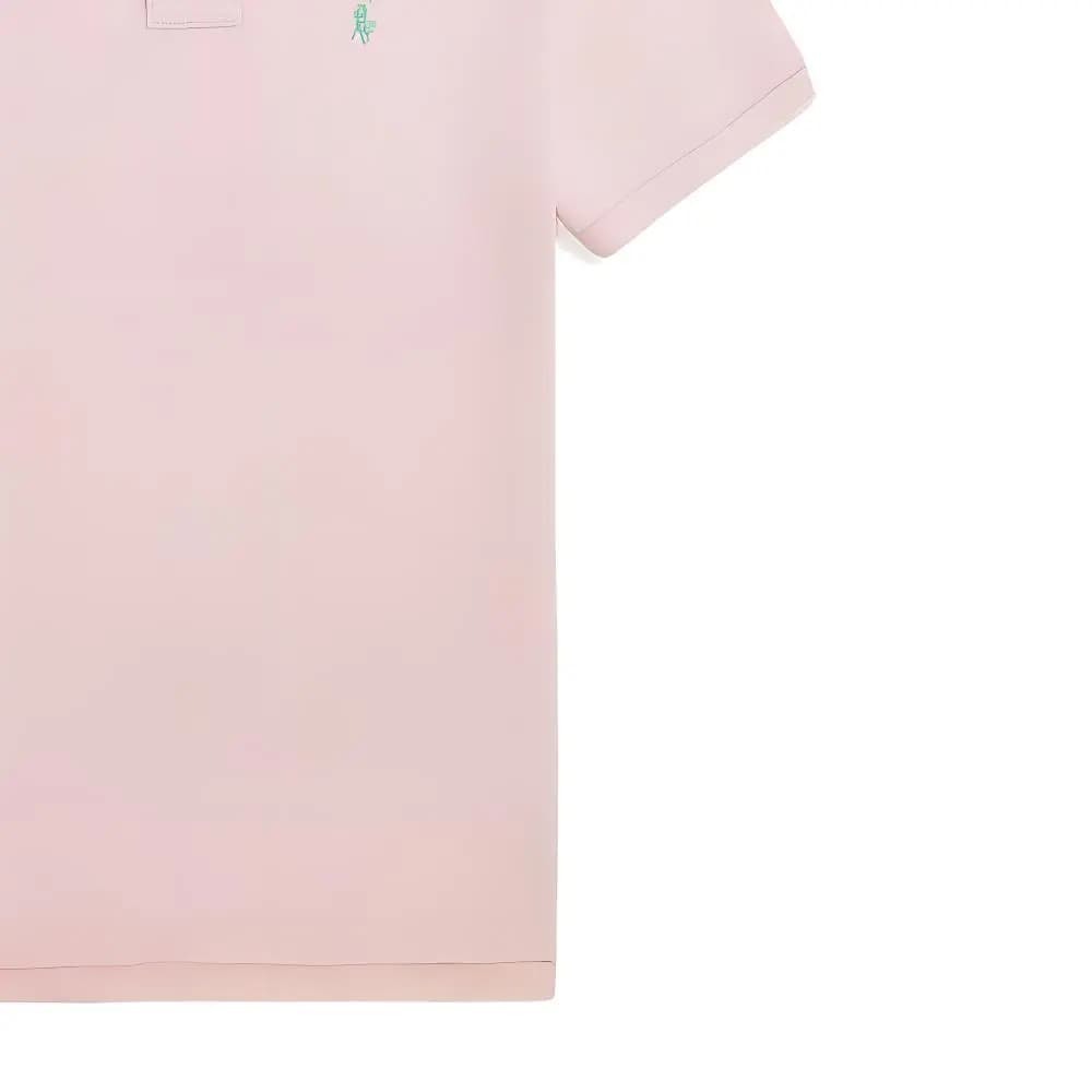 Polo Ralph Lauren Unisex Qısaqol Polo Köynək Çəhrayı 8