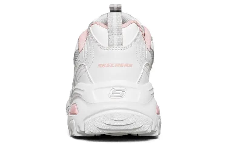 Skechers D'lites 1.0 Gs White/Grey/Pink Women's 4