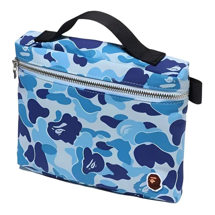 A BATHING APE ABC CAMO Makiyaj Çantası Göy/Çəhrayı/Yaşıl 5