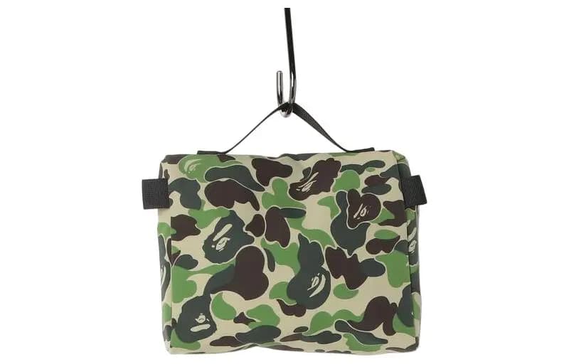 A BATHING APE ABC CAMO Makiyaj Çantası Göy/Çəhrayı/Yaşıl 3