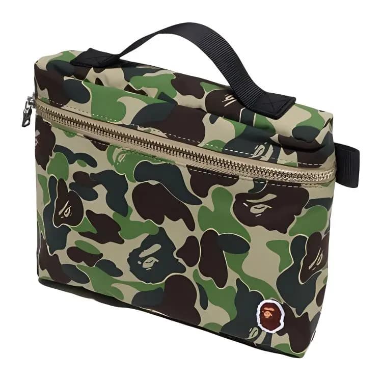 A BATHING APE ABC CAMO Makiyaj Çantası Göy/Çəhrayı/Yaşıl 2