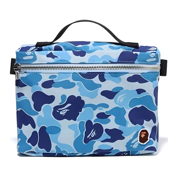 A BATHING APE ABC CAMO Makiyaj Çantası Göy/Çəhrayı/Yaşıl 4