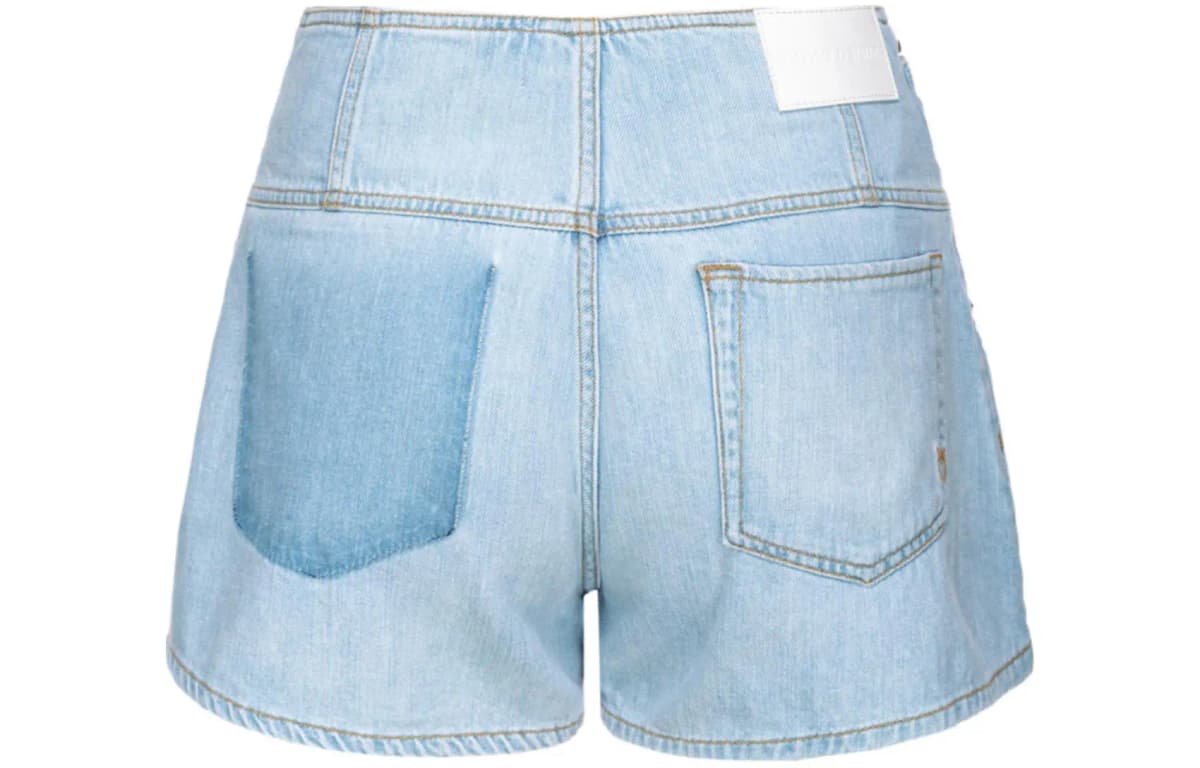 PINKO Logo-embroidered Denim Şort 2