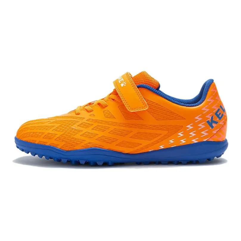 KELME Cushioning Wear-Resistant Low-Top Kids' Soccer Shoes Bright Orange Kids'