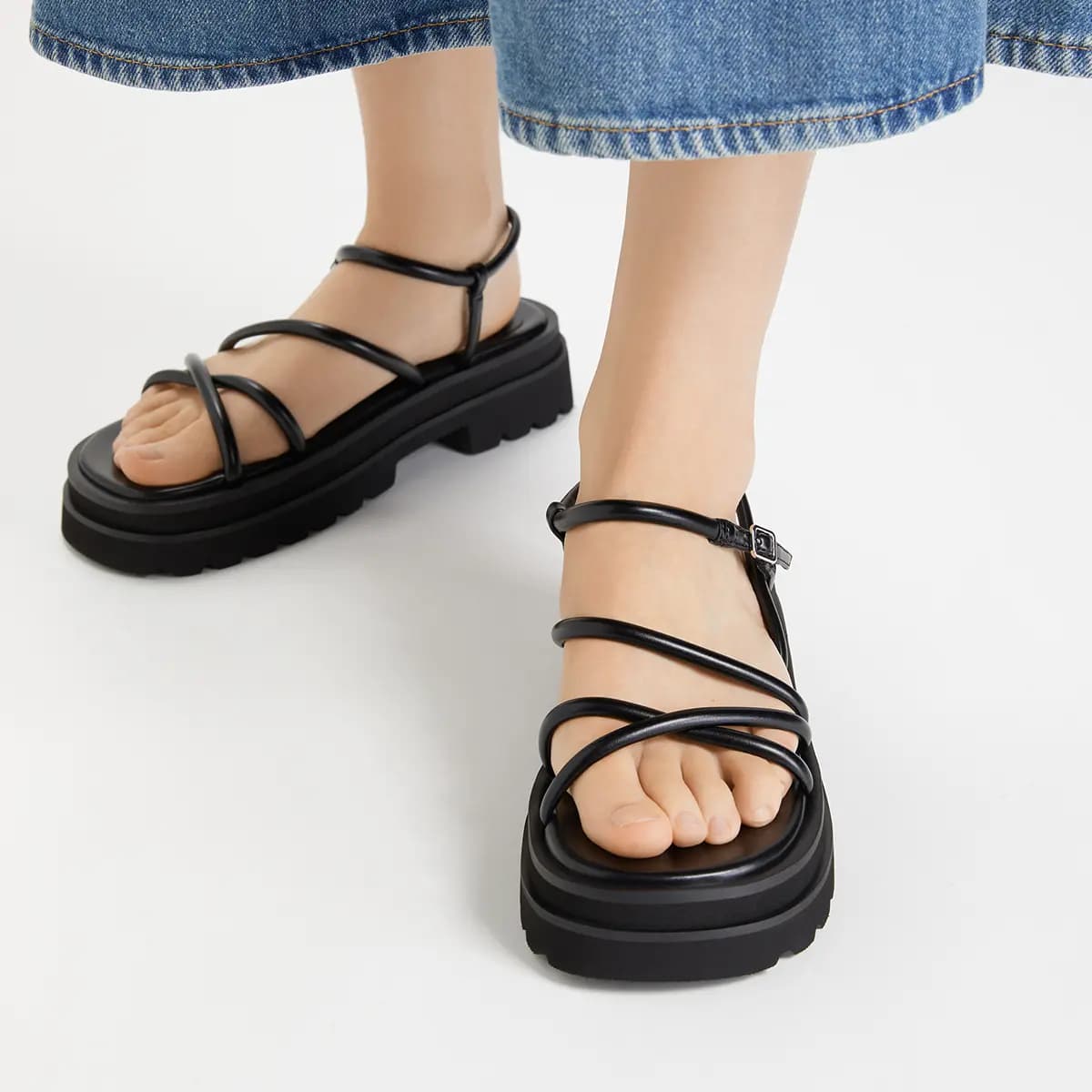 CHARLES&KEITH Ck One Qadın Sandalı Gümüşü 13