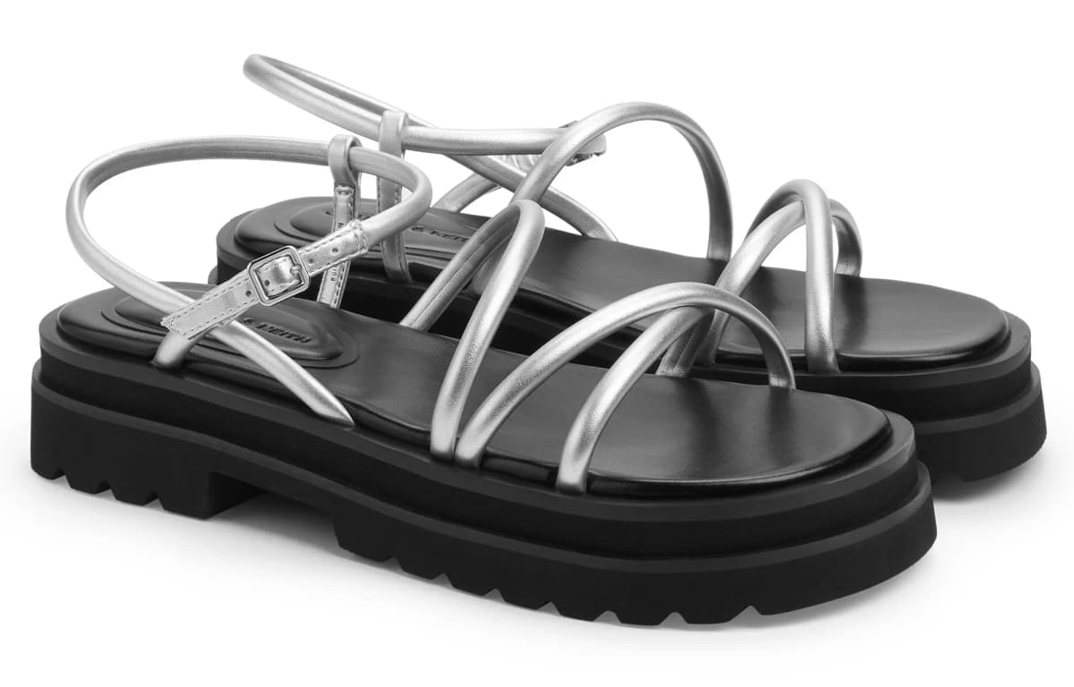 CHARLES&KEITH Ck One Qadın Sandalı Gümüşü 2