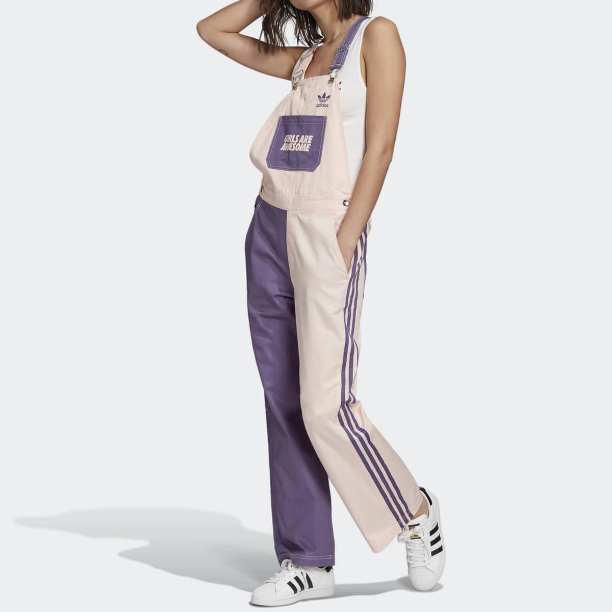 Mr Doodle X Adidas Originals Qadın Kombinezonu Çəhrayı/Bənövşəyi 3
