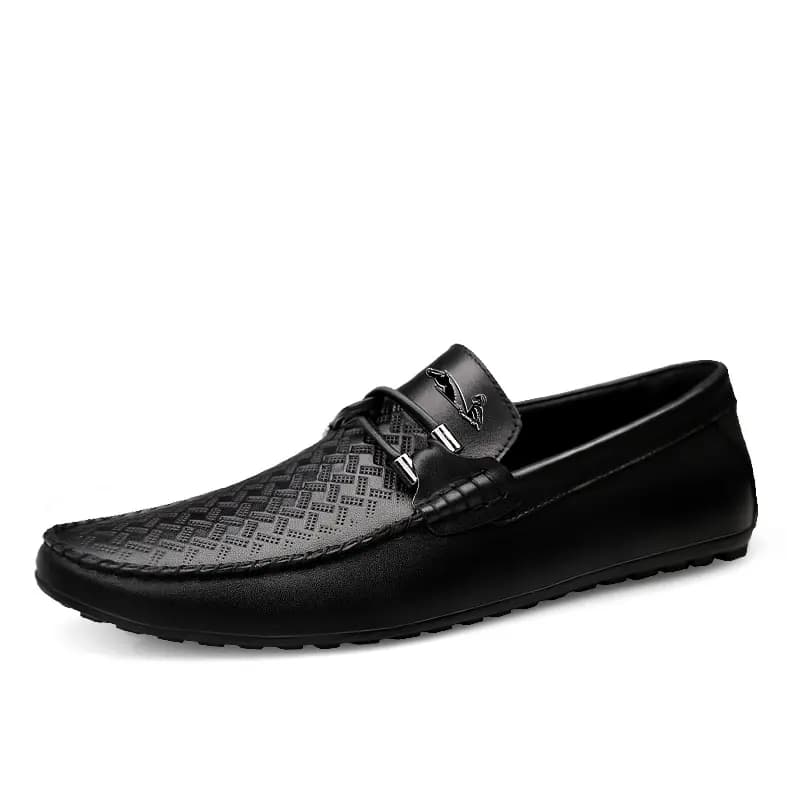 British Knight Classic Versatile Soft Comfortable Driving Shoes Men's Black 2