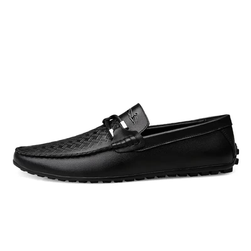 British Knight Classic Versatile Soft Comfortable Driving Shoes Men's Black